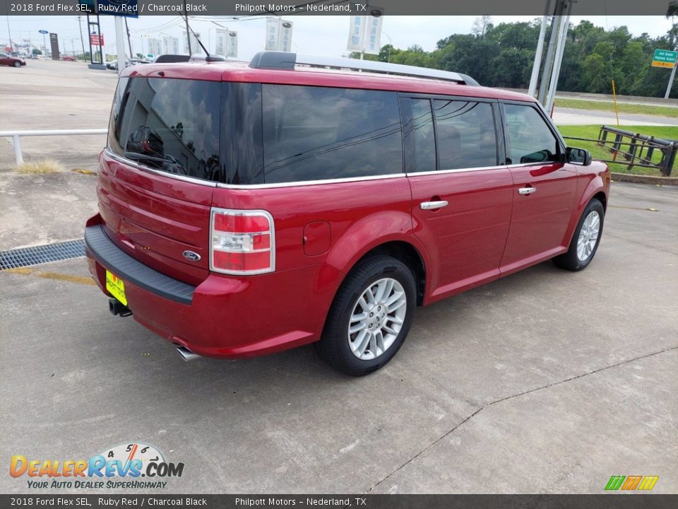 Ruby Red 2018 Ford Flex SEL Photo #7