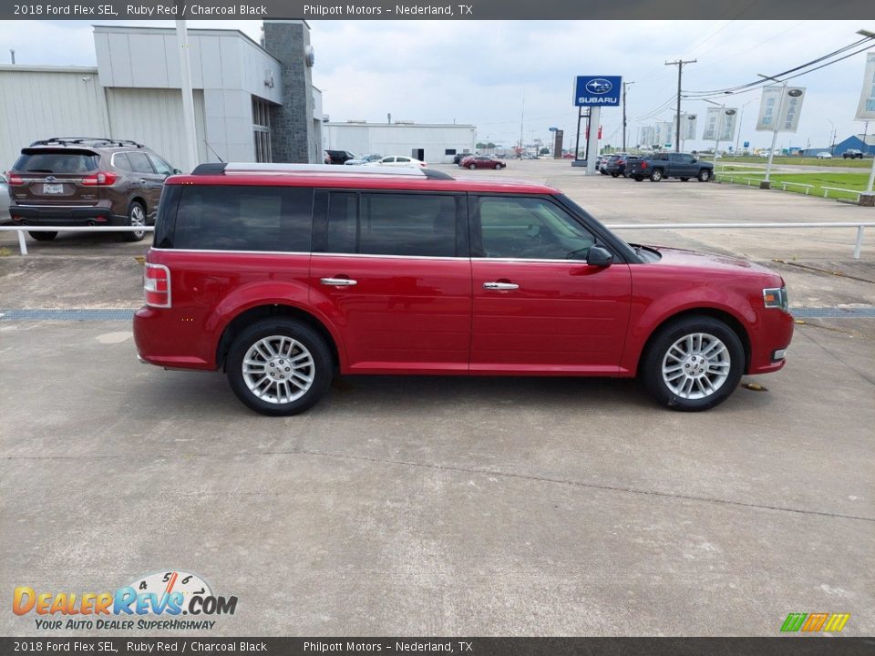 Ruby Red 2018 Ford Flex SEL Photo #8