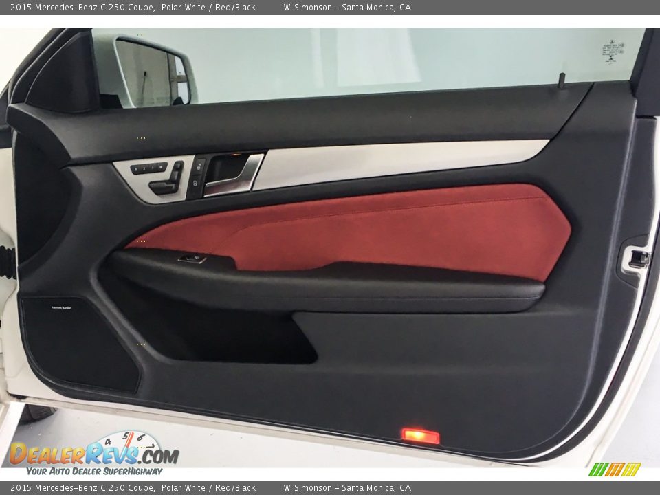 2015 Mercedes-Benz C 250 Coupe Polar White / Red/Black Photo #31