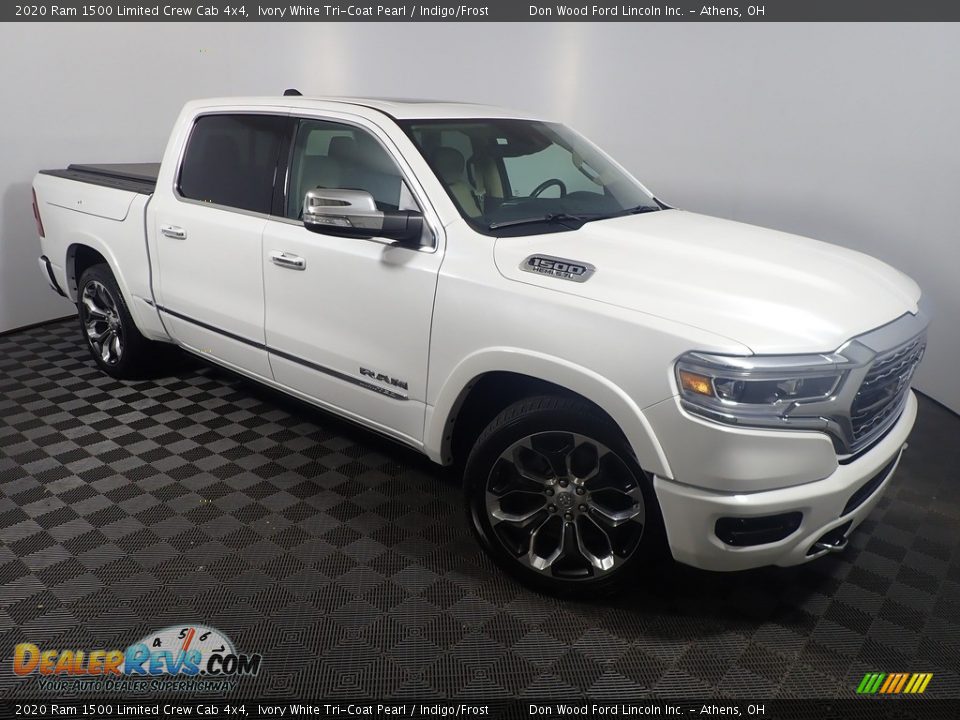 2020 Ram 1500 Limited Crew Cab 4x4 Ivory White Tri-Coat Pearl / Indigo/Frost Photo #5