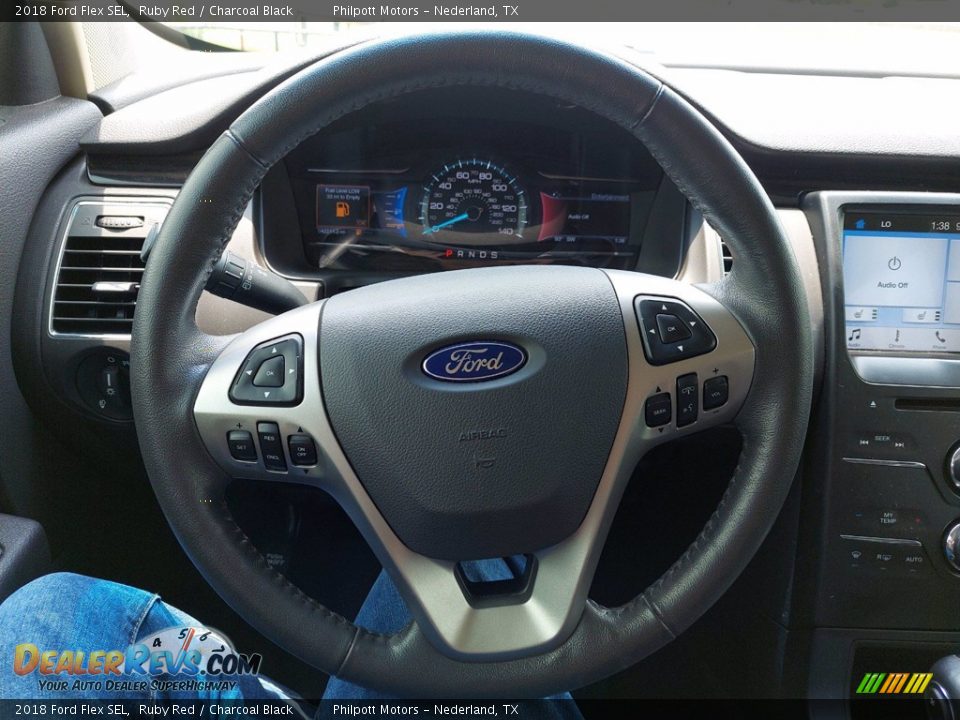 2018 Ford Flex SEL Ruby Red / Charcoal Black Photo #15