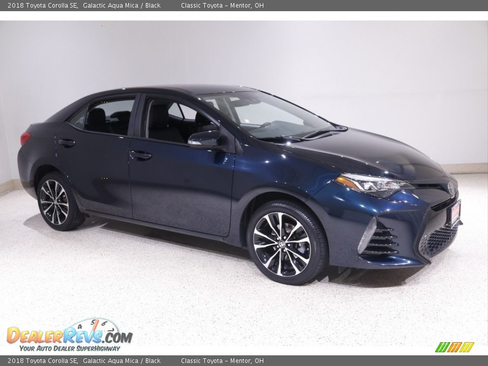 2018 Toyota Corolla SE Galactic Aqua Mica / Black Photo #1