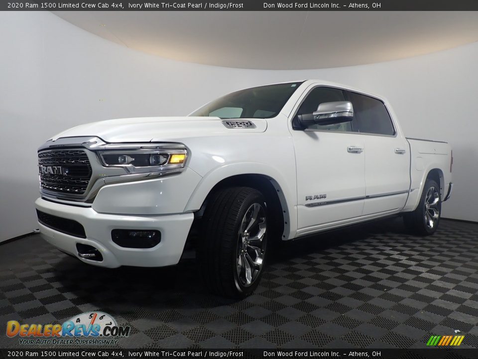 2020 Ram 1500 Limited Crew Cab 4x4 Ivory White Tri-Coat Pearl / Indigo/Frost Photo #10