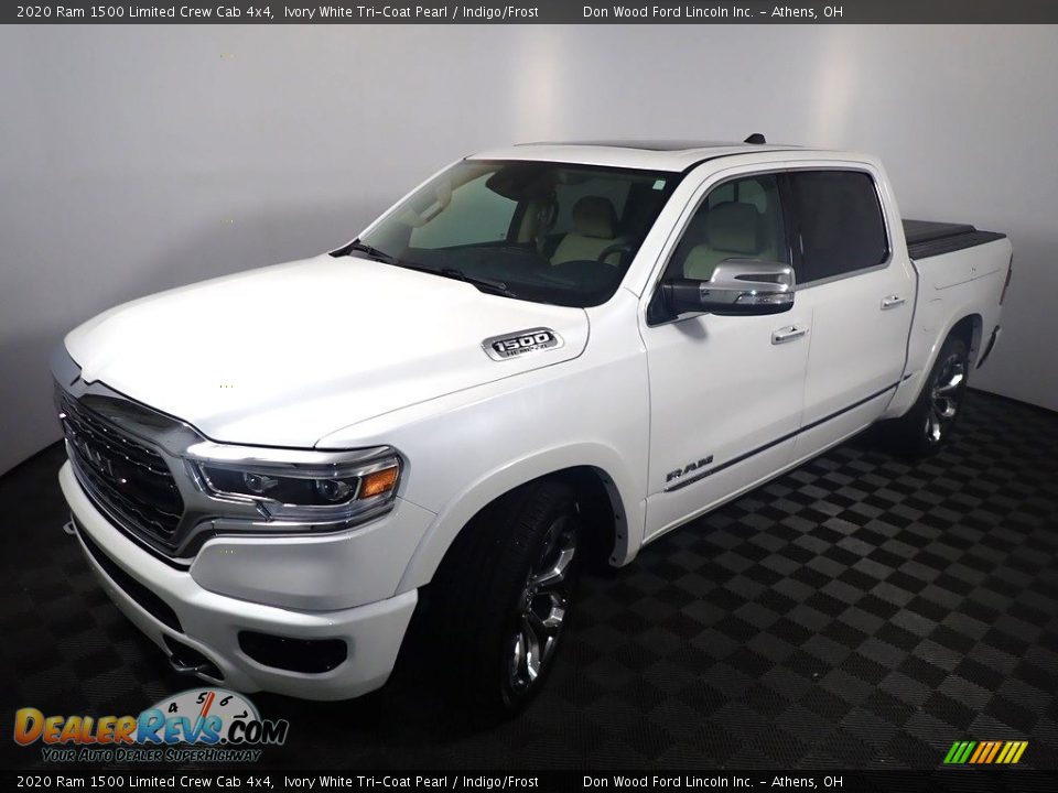 2020 Ram 1500 Limited Crew Cab 4x4 Ivory White Tri-Coat Pearl / Indigo/Frost Photo #11