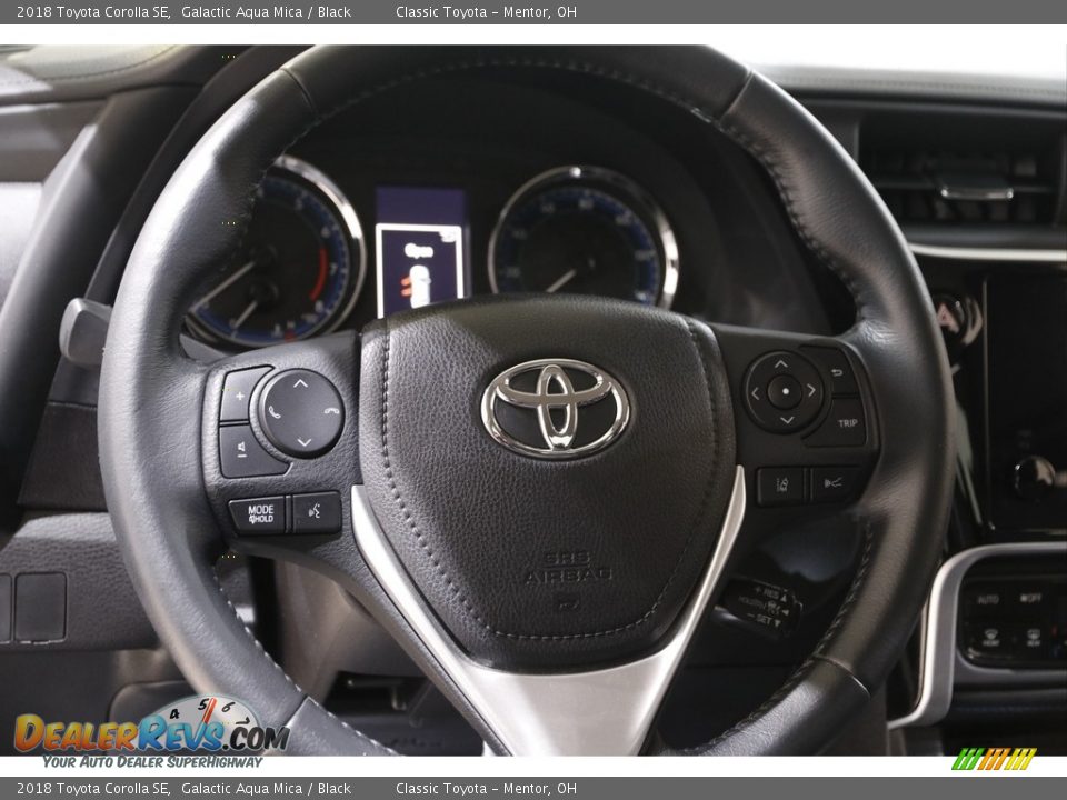 2018 Toyota Corolla SE Galactic Aqua Mica / Black Photo #7