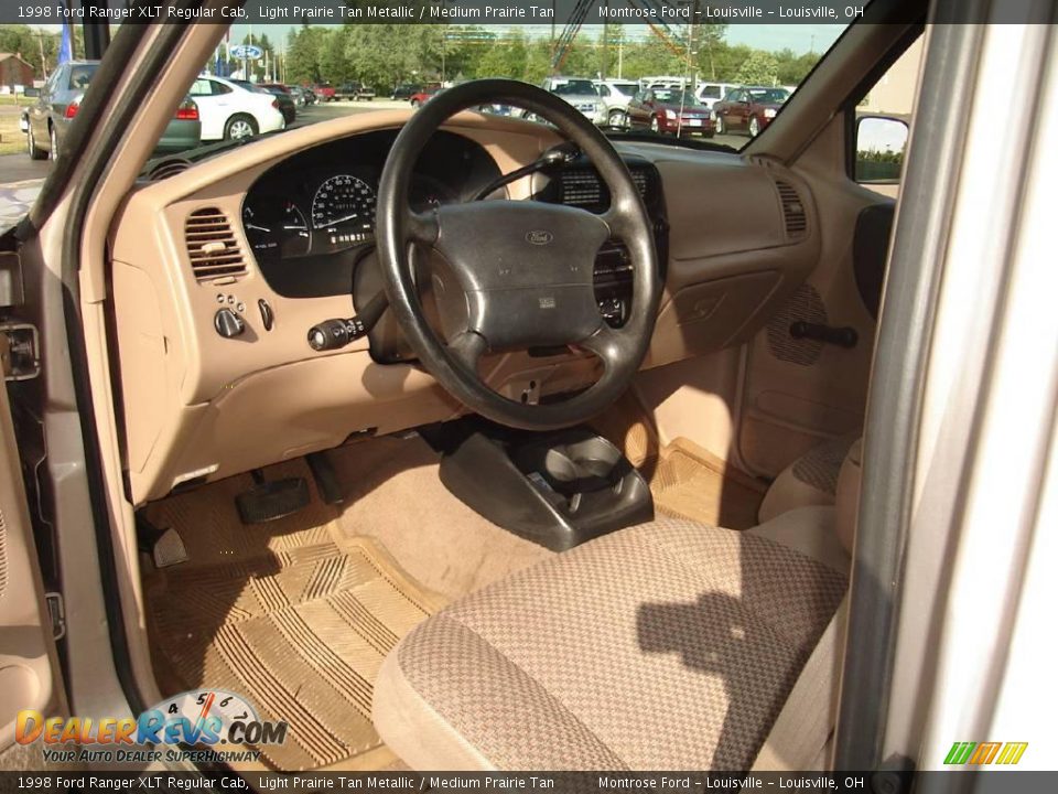 1998 Ford Ranger XLT Regular Cab Light Prairie Tan Metallic / Medium Prairie Tan Photo #19