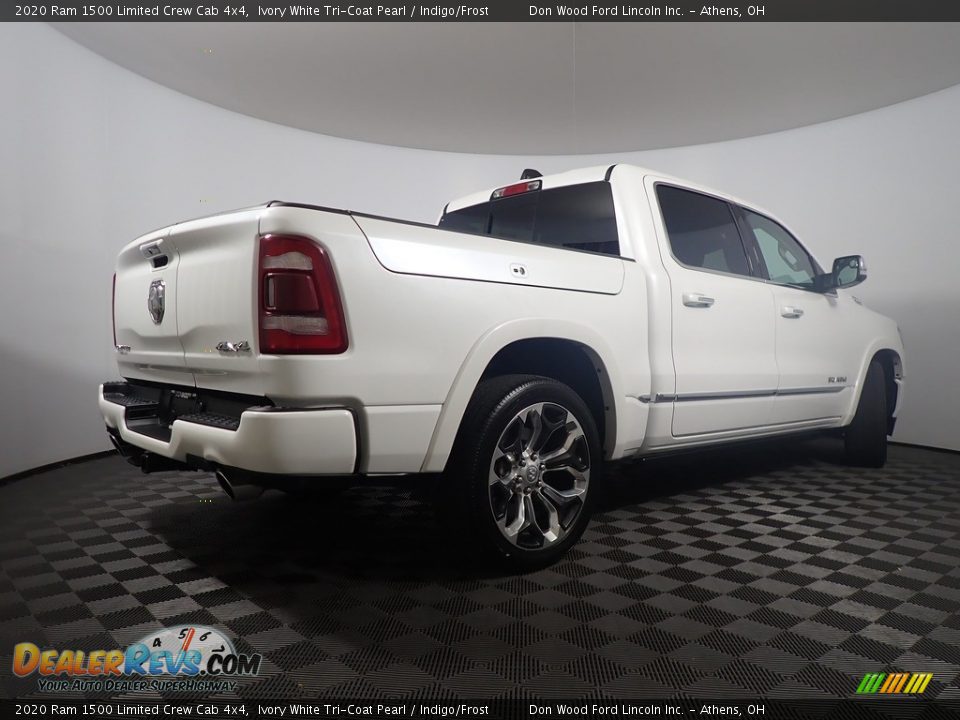 2020 Ram 1500 Limited Crew Cab 4x4 Ivory White Tri-Coat Pearl / Indigo/Frost Photo #17