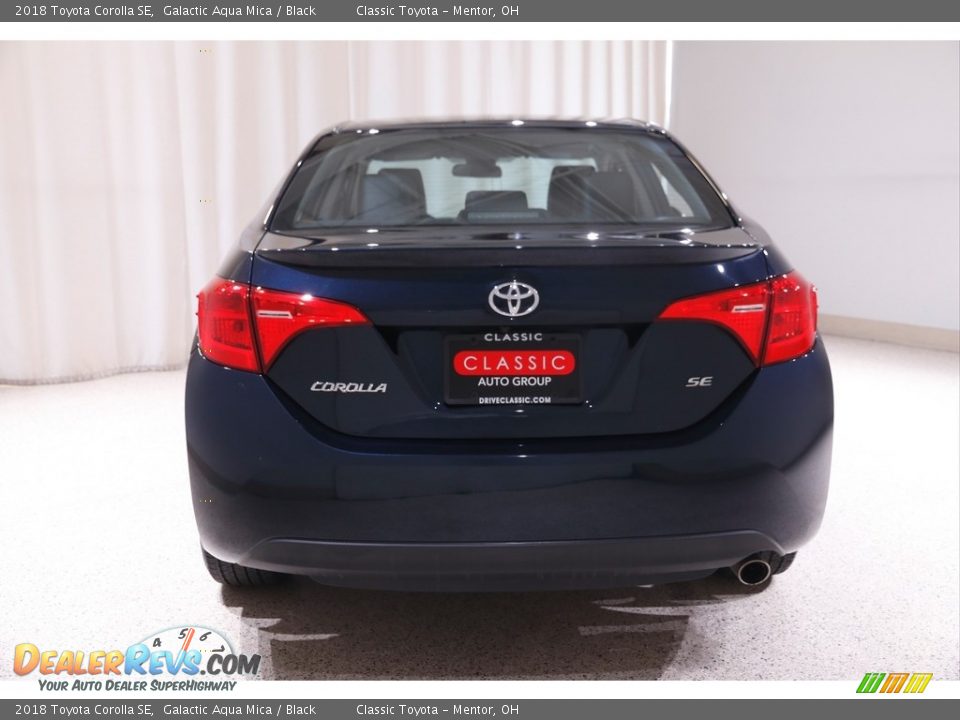 2018 Toyota Corolla SE Galactic Aqua Mica / Black Photo #16