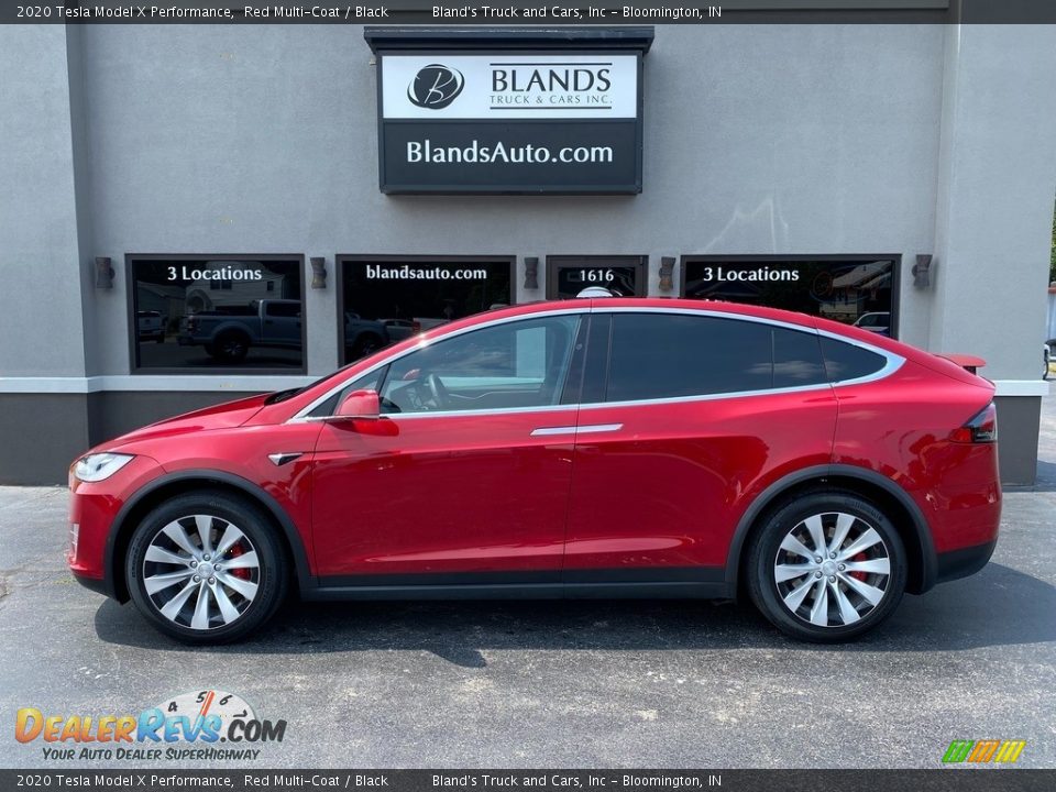 2020 Tesla Model X Performance Red Multi-Coat / Black Photo #1