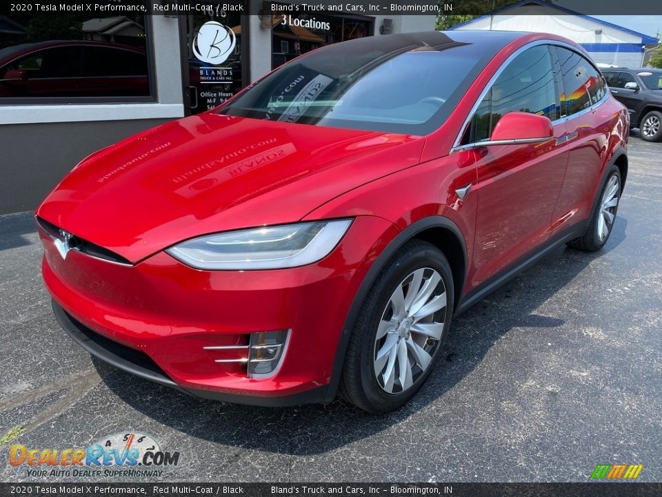 2020 Tesla Model X Performance Red Multi-Coat / Black Photo #2
