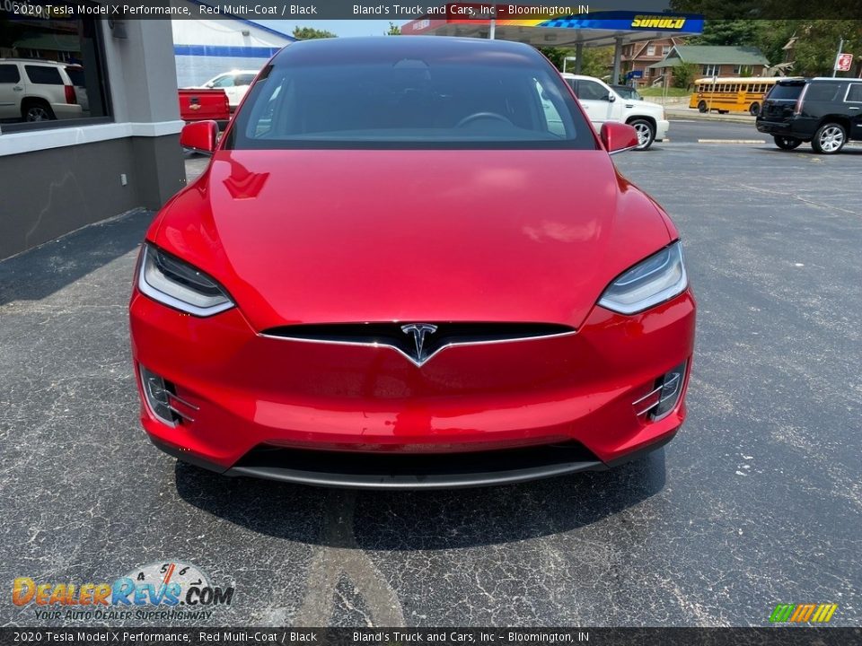 2020 Tesla Model X Performance Red Multi-Coat / Black Photo #3