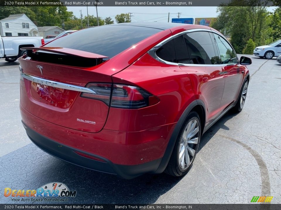 2020 Tesla Model X Performance Red Multi-Coat / Black Photo #5