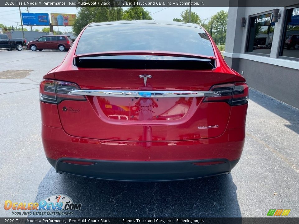2020 Tesla Model X Performance Red Multi-Coat / Black Photo #6
