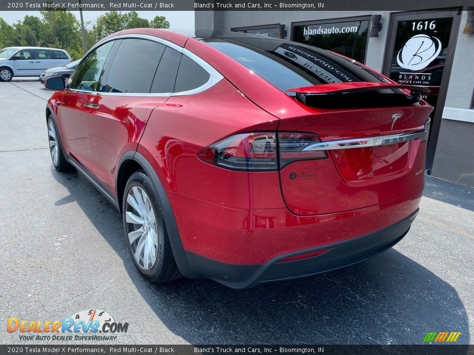 2020 Tesla Model X Performance Red Multi-Coat / Black Photo #7