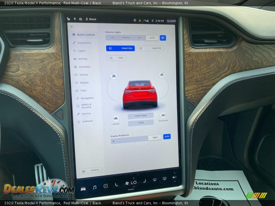 Controls of 2020 Tesla Model X Performance Photo #22