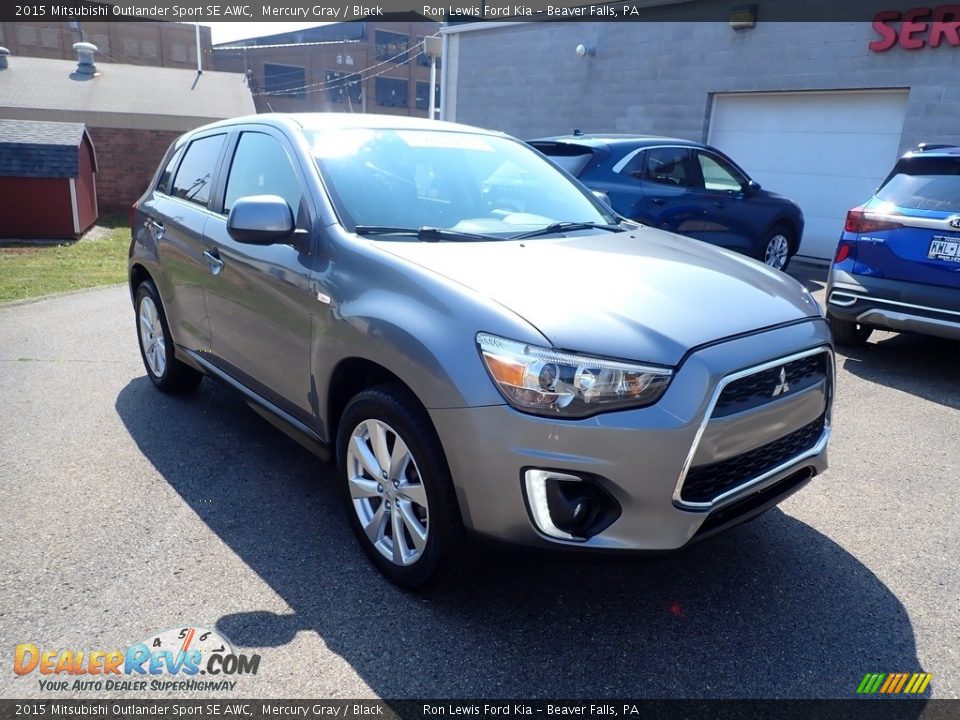 2015 Mitsubishi Outlander Sport SE AWC Mercury Gray / Black Photo #3