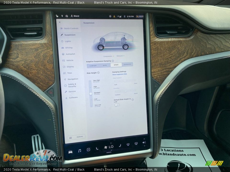 Controls of 2020 Tesla Model X Performance Photo #23
