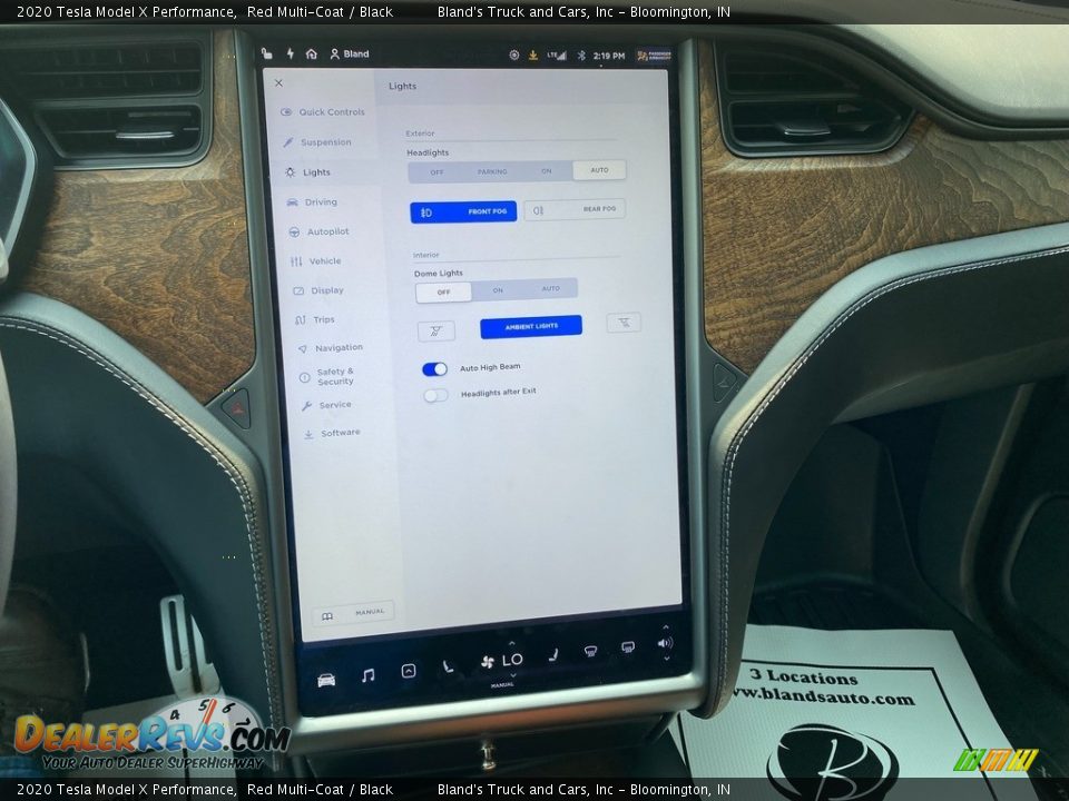 Controls of 2020 Tesla Model X Performance Photo #24