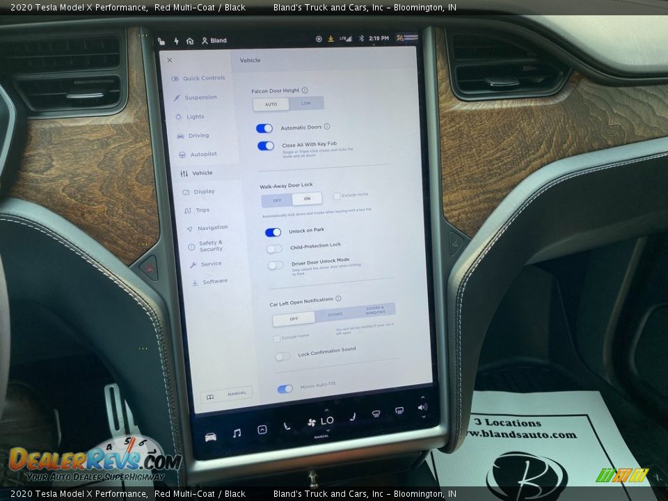 Controls of 2020 Tesla Model X Performance Photo #27