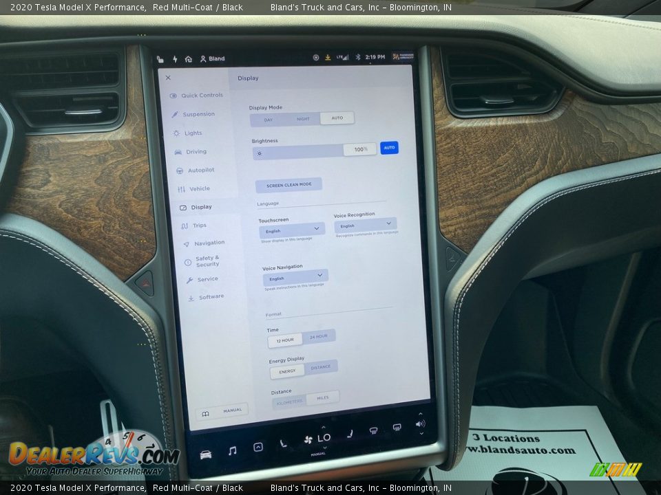 Controls of 2020 Tesla Model X Performance Photo #28