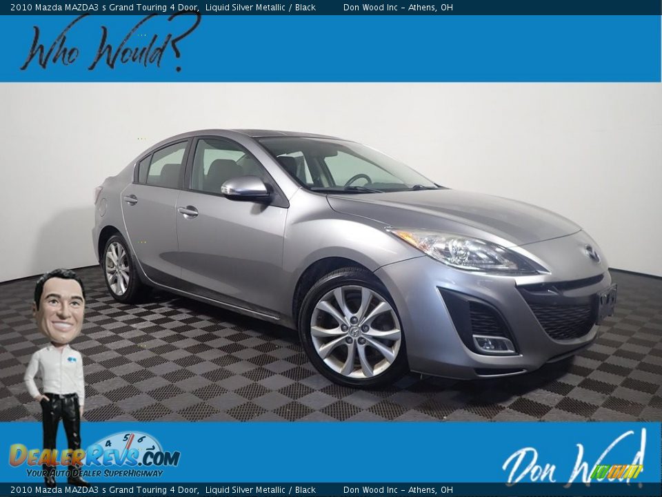 2010 Mazda MAZDA3 s Grand Touring 4 Door Liquid Silver Metallic / Black Photo #1