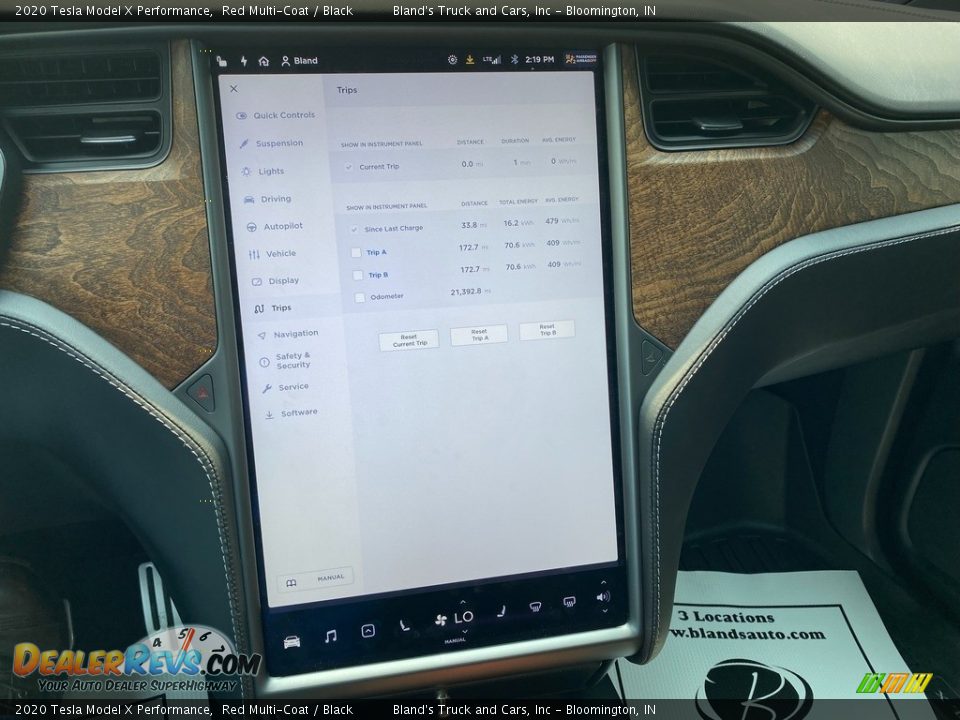 Controls of 2020 Tesla Model X Performance Photo #29