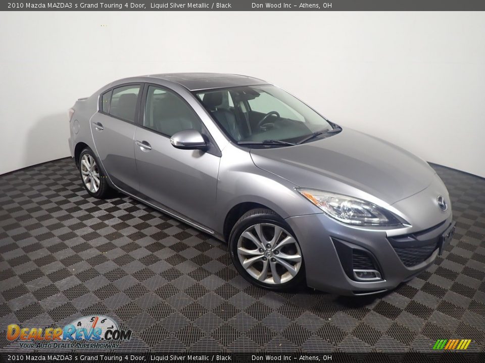 2010 Mazda MAZDA3 s Grand Touring 4 Door Liquid Silver Metallic / Black Photo #4