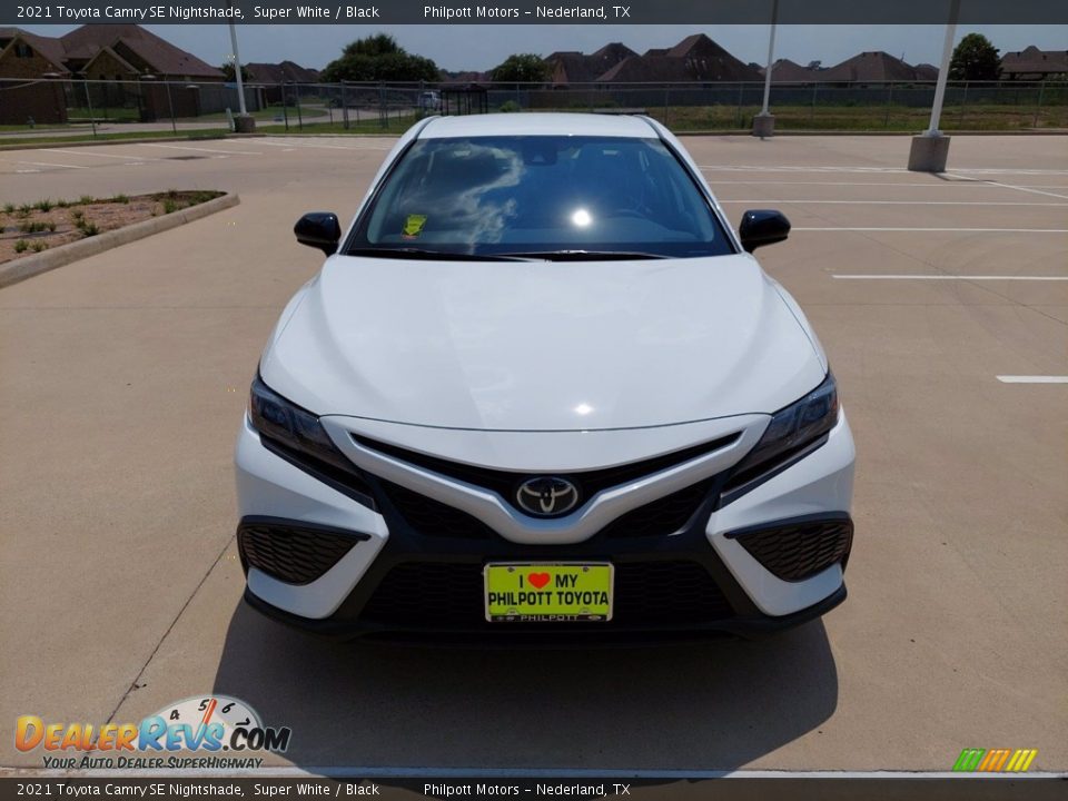 2021 Toyota Camry SE Nightshade Super White / Black Photo #2