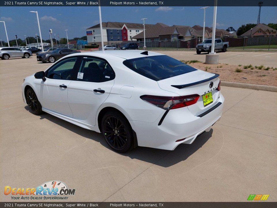 2021 Toyota Camry SE Nightshade Super White / Black Photo #4