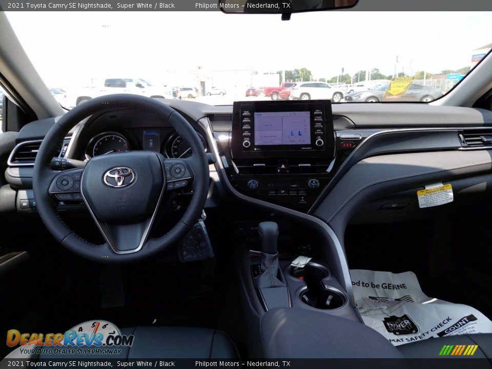 2021 Toyota Camry SE Nightshade Super White / Black Photo #10