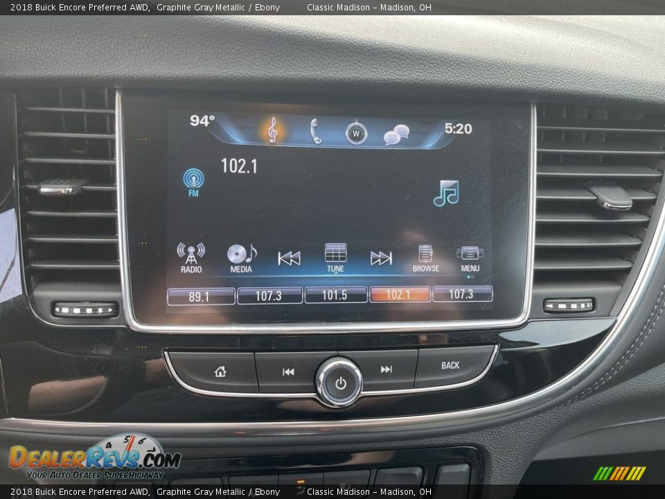 2018 Buick Encore Preferred AWD Graphite Gray Metallic / Ebony Photo #11