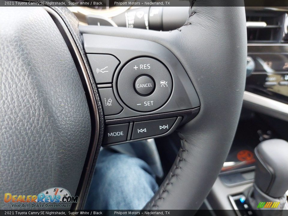 2021 Toyota Camry SE Nightshade Super White / Black Photo #16