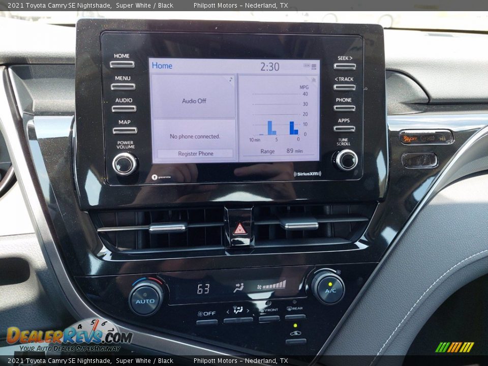 2021 Toyota Camry SE Nightshade Super White / Black Photo #17