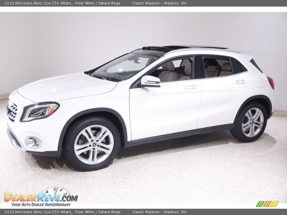 2019 Mercedes-Benz GLA 250 4Matic Polar White / Sahara Beige Photo #3