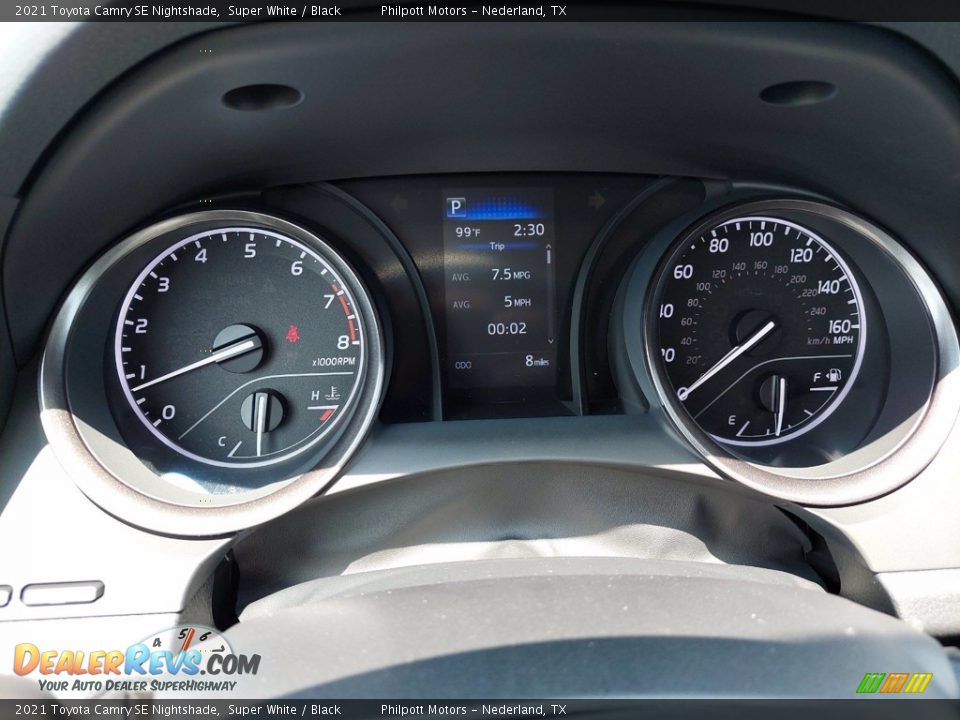 2021 Toyota Camry SE Nightshade Super White / Black Photo #22