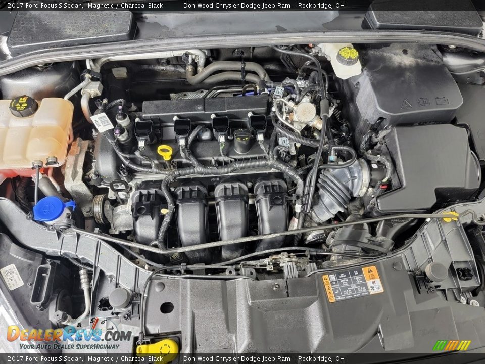 2017 Ford Focus S Sedan Magnetic / Charcoal Black Photo #12