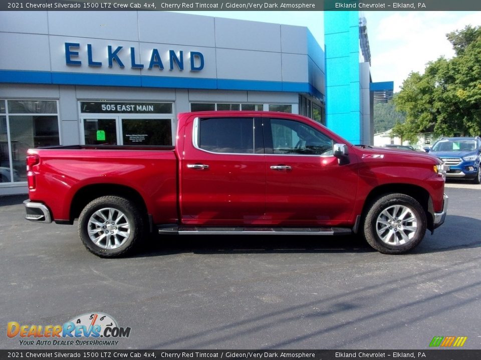 2021 Chevrolet Silverado 1500 LTZ Crew Cab 4x4 Cherry Red Tintcoat / Gideon/Very Dark Atmosphere Photo #2