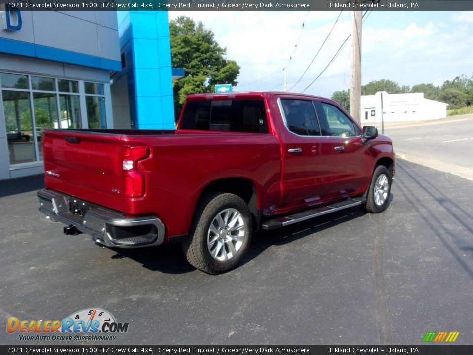 2021 Chevrolet Silverado 1500 LTZ Crew Cab 4x4 Cherry Red Tintcoat / Gideon/Very Dark Atmosphere Photo #3