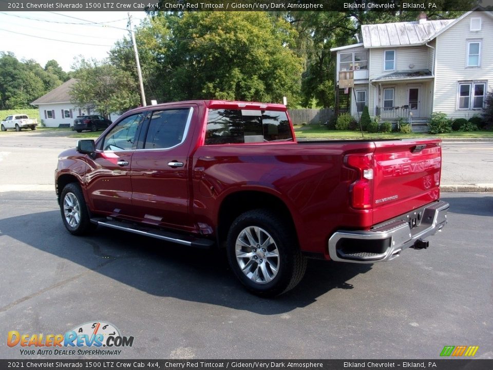 2021 Chevrolet Silverado 1500 LTZ Crew Cab 4x4 Cherry Red Tintcoat / Gideon/Very Dark Atmosphere Photo #5