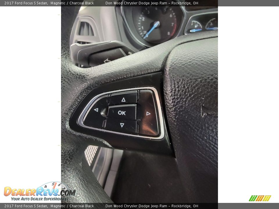 2017 Ford Focus S Sedan Magnetic / Charcoal Black Photo #19