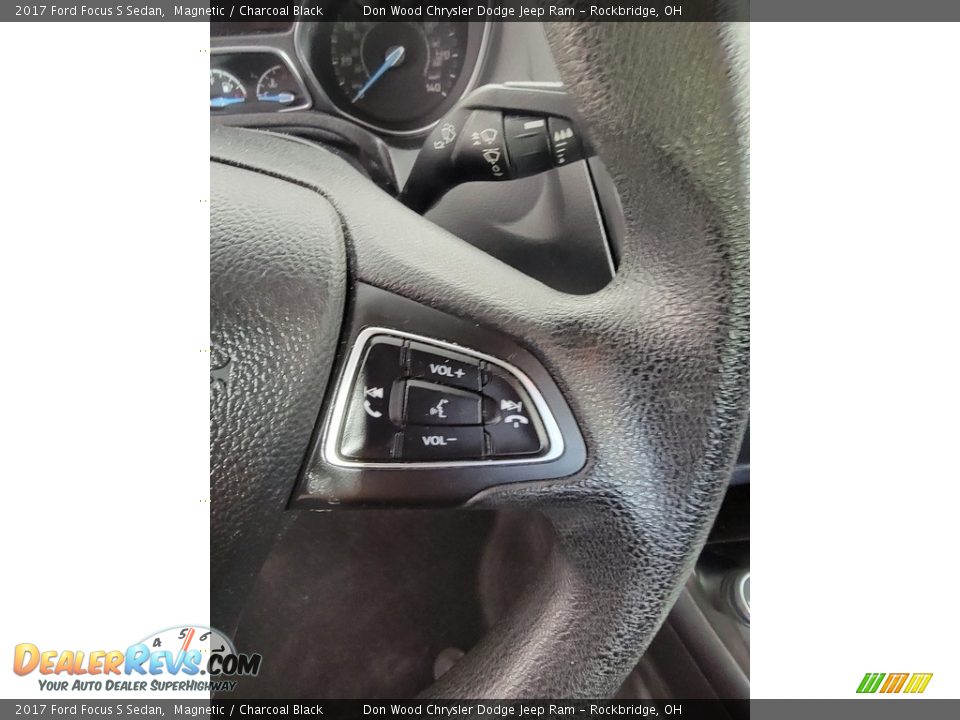 2017 Ford Focus S Sedan Magnetic / Charcoal Black Photo #20