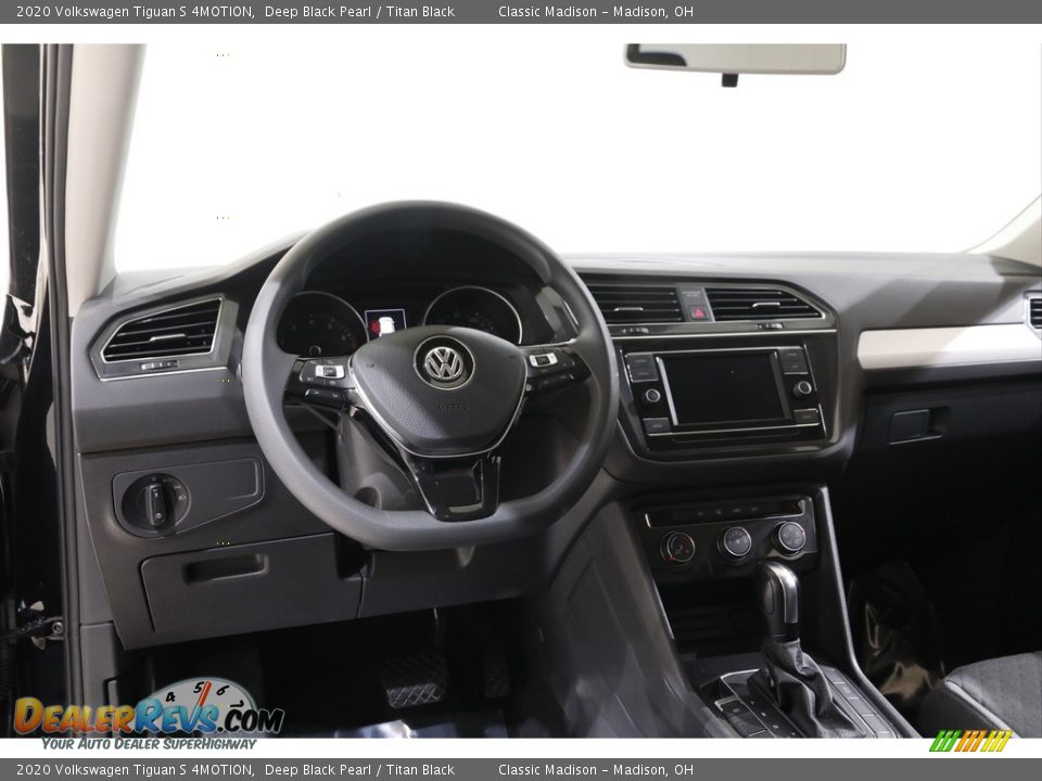 2020 Volkswagen Tiguan S 4MOTION Deep Black Pearl / Titan Black Photo #6