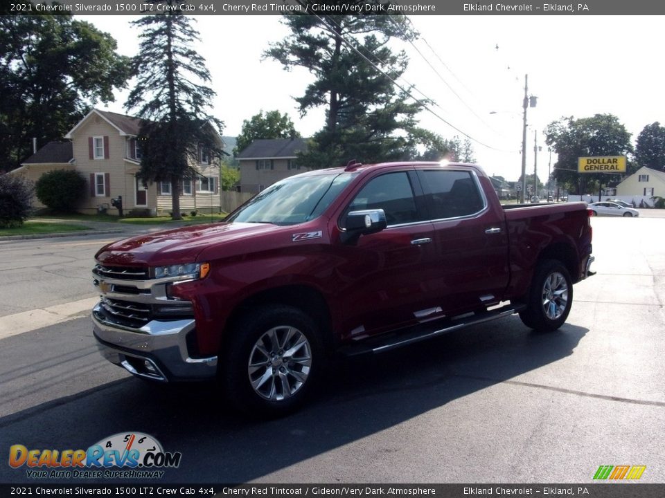 2021 Chevrolet Silverado 1500 LTZ Crew Cab 4x4 Cherry Red Tintcoat / Gideon/Very Dark Atmosphere Photo #7