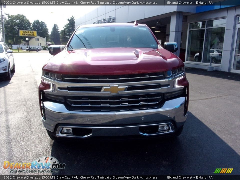 2021 Chevrolet Silverado 1500 LTZ Crew Cab 4x4 Cherry Red Tintcoat / Gideon/Very Dark Atmosphere Photo #8