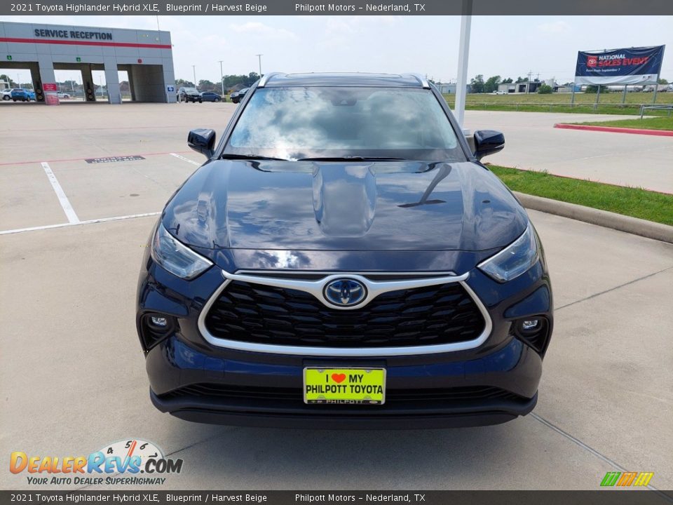 2021 Toyota Highlander Hybrid XLE Blueprint / Harvest Beige Photo #2