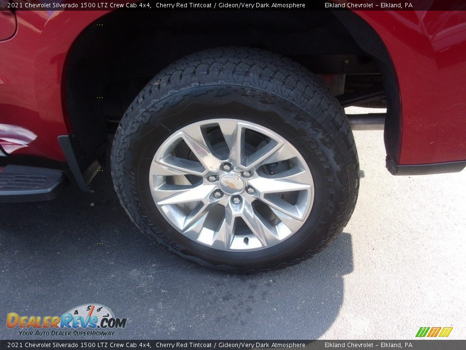 2021 Chevrolet Silverado 1500 LTZ Crew Cab 4x4 Cherry Red Tintcoat / Gideon/Very Dark Atmosphere Photo #14