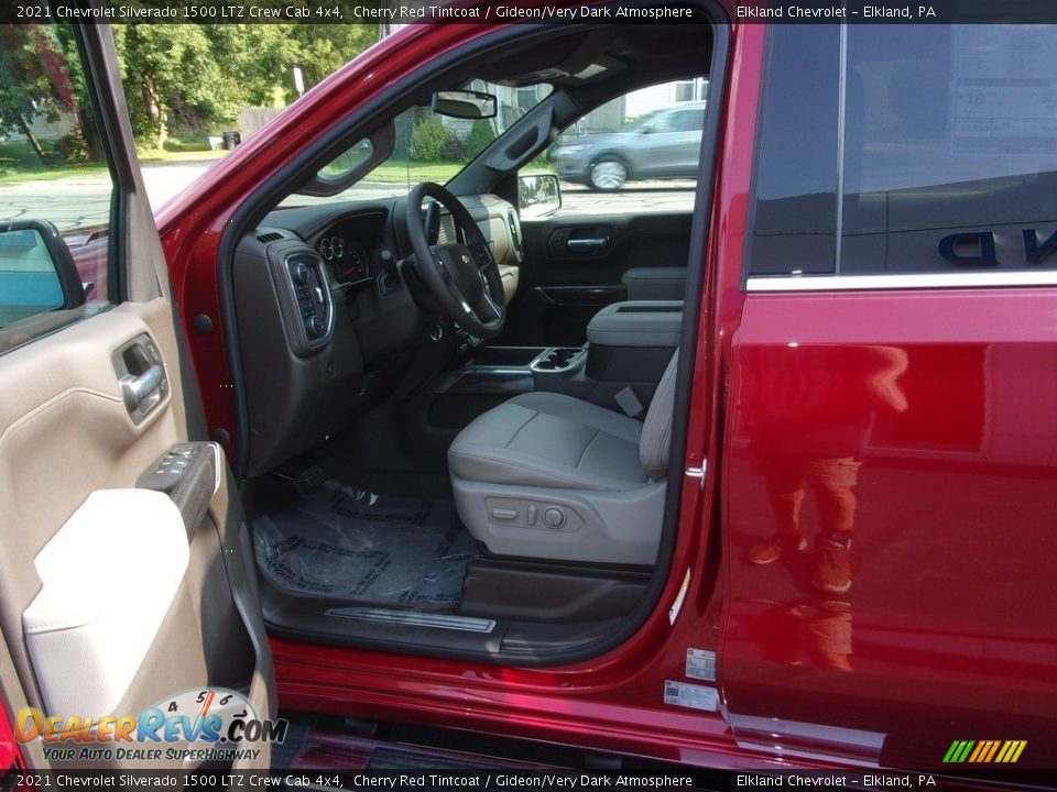 2021 Chevrolet Silverado 1500 LTZ Crew Cab 4x4 Cherry Red Tintcoat / Gideon/Very Dark Atmosphere Photo #16