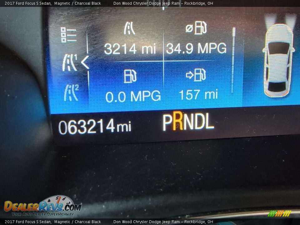 2017 Ford Focus S Sedan Magnetic / Charcoal Black Photo #33