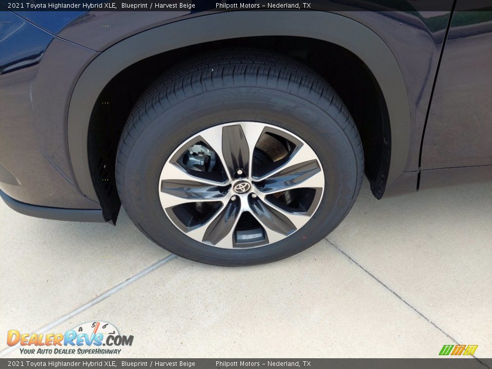 2021 Toyota Highlander Hybrid XLE Blueprint / Harvest Beige Photo #8