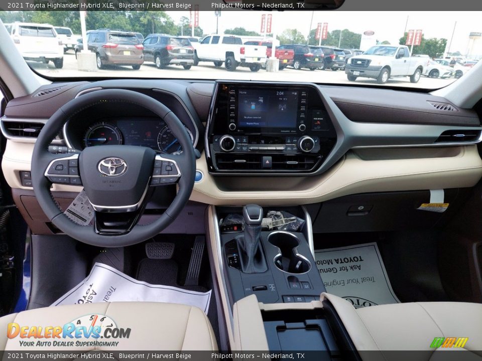 2021 Toyota Highlander Hybrid XLE Blueprint / Harvest Beige Photo #10